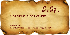 Salczer Szalviusz névjegykártya